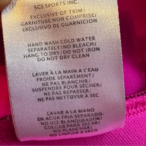 Body Glove Black Pink One Piece Swimsuit Athletic 80’s vintage beach neoprene Lg - Picture 12 of 13